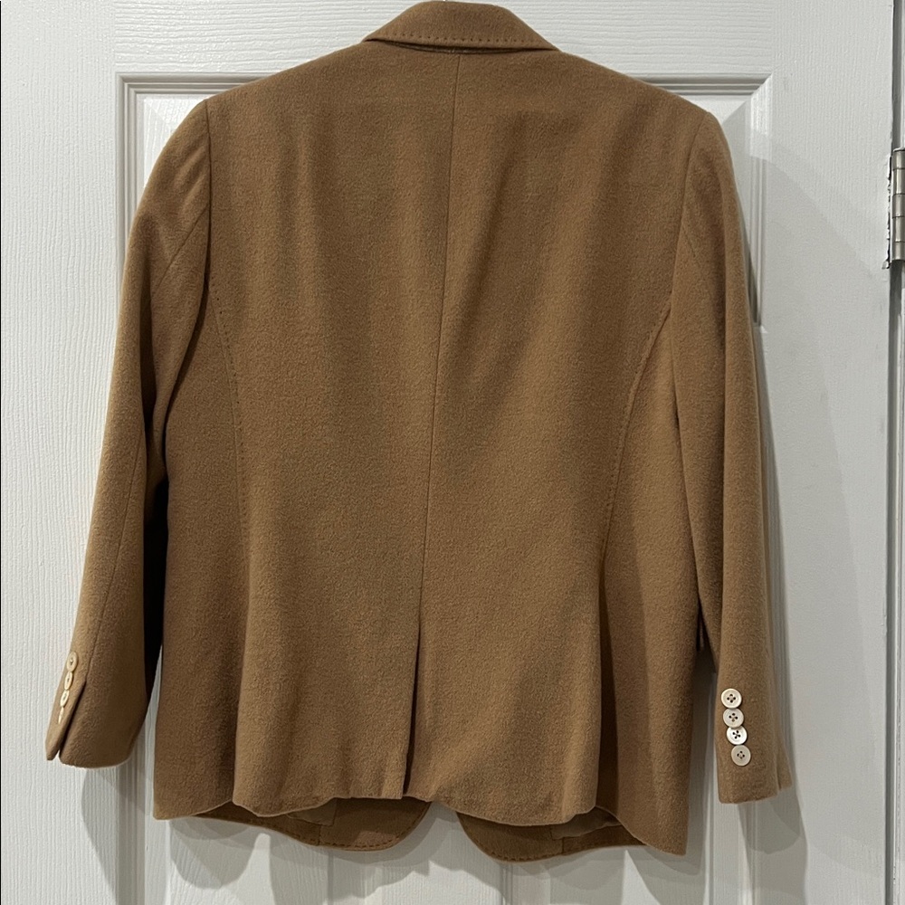 Brooks Brothers BabyCamel Hair Women's Blazer
Size 12
Fabric woven in Italy - Picture 12 of 14